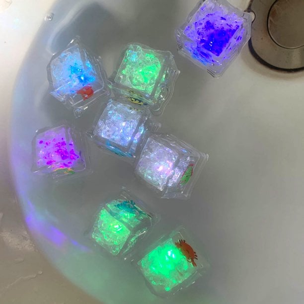 5PCS LED Ice Cube Bath Toy