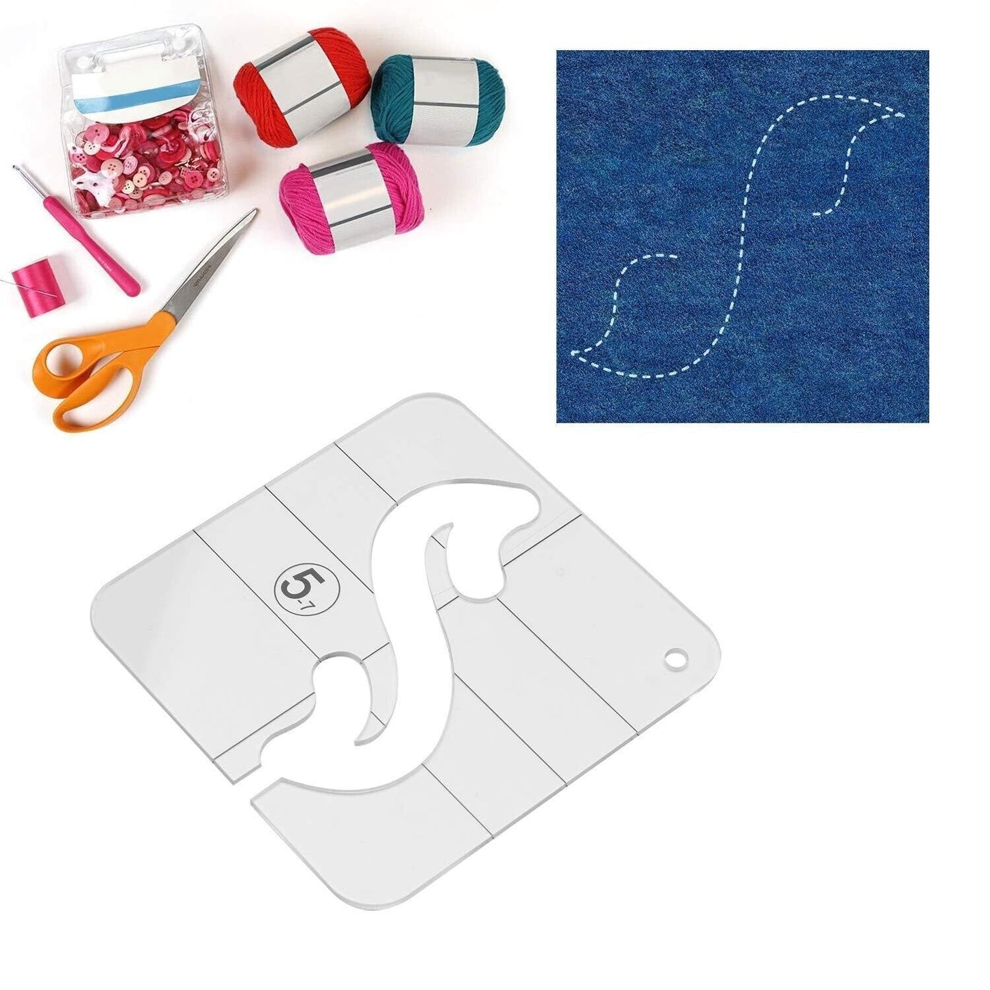 Free-Motion Garment Ruler Set(11 PCS)