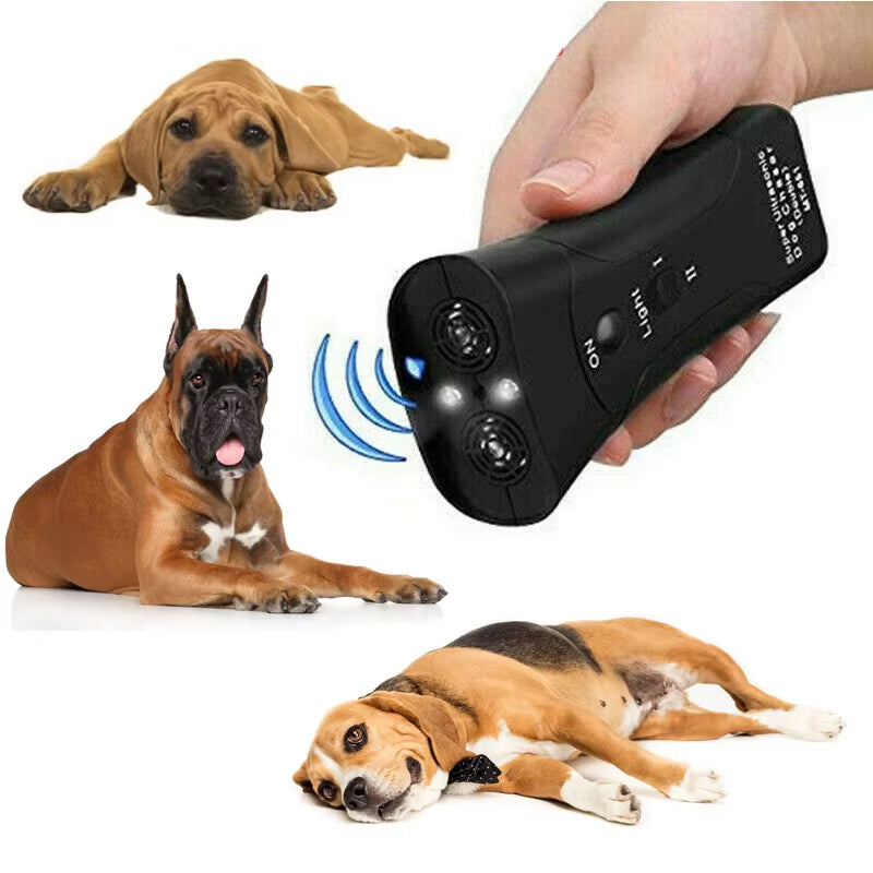 Pet Dog Ultrasonic Chaser Animal Attacks Repeller Flashlight Dog anti Barking Stop Aggressive Repeller Training Tool