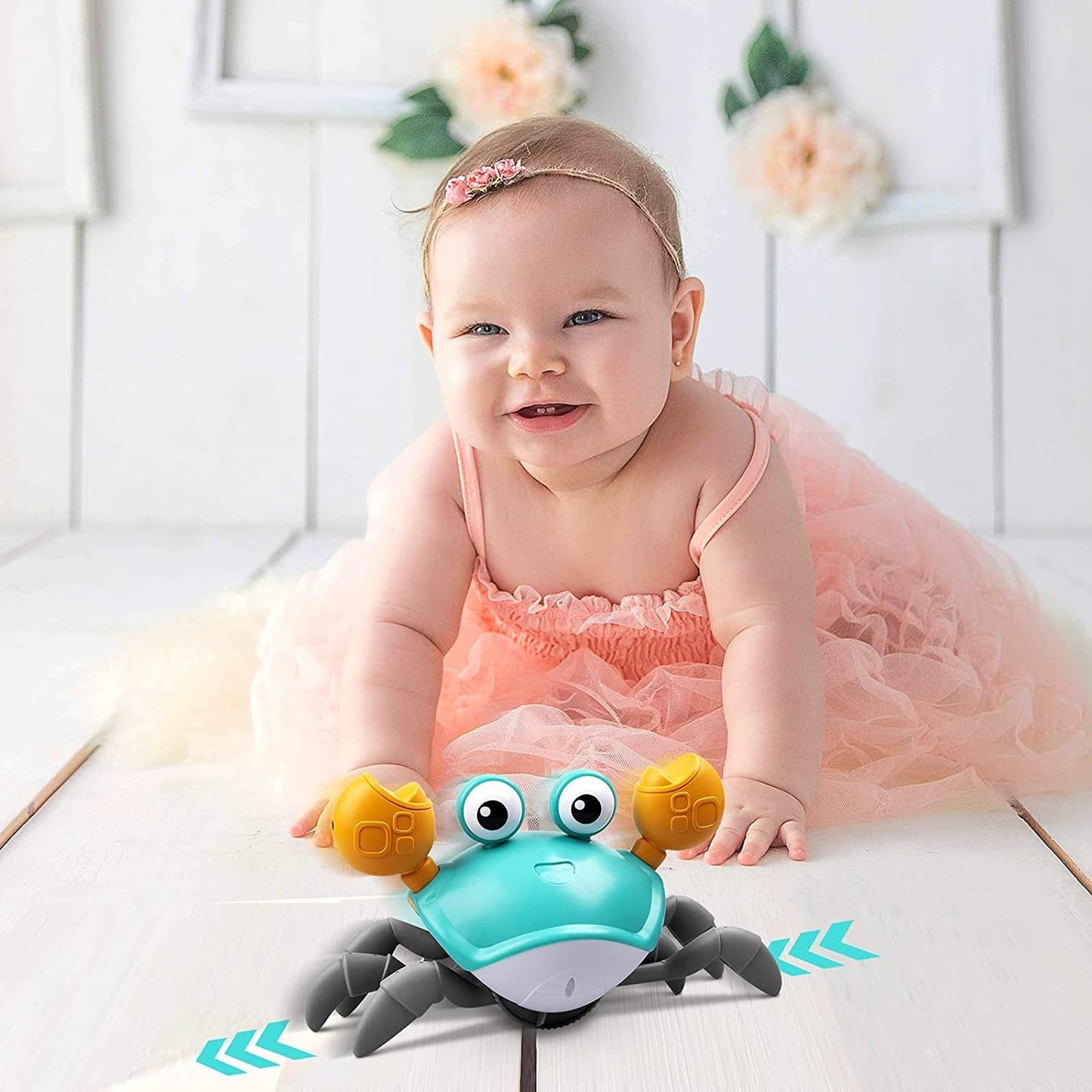Crawling Crab- Helps with Tummy Time