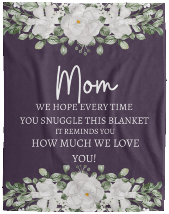 MOM FLOWER BLANKET | MOTHER'S DAY GIFT