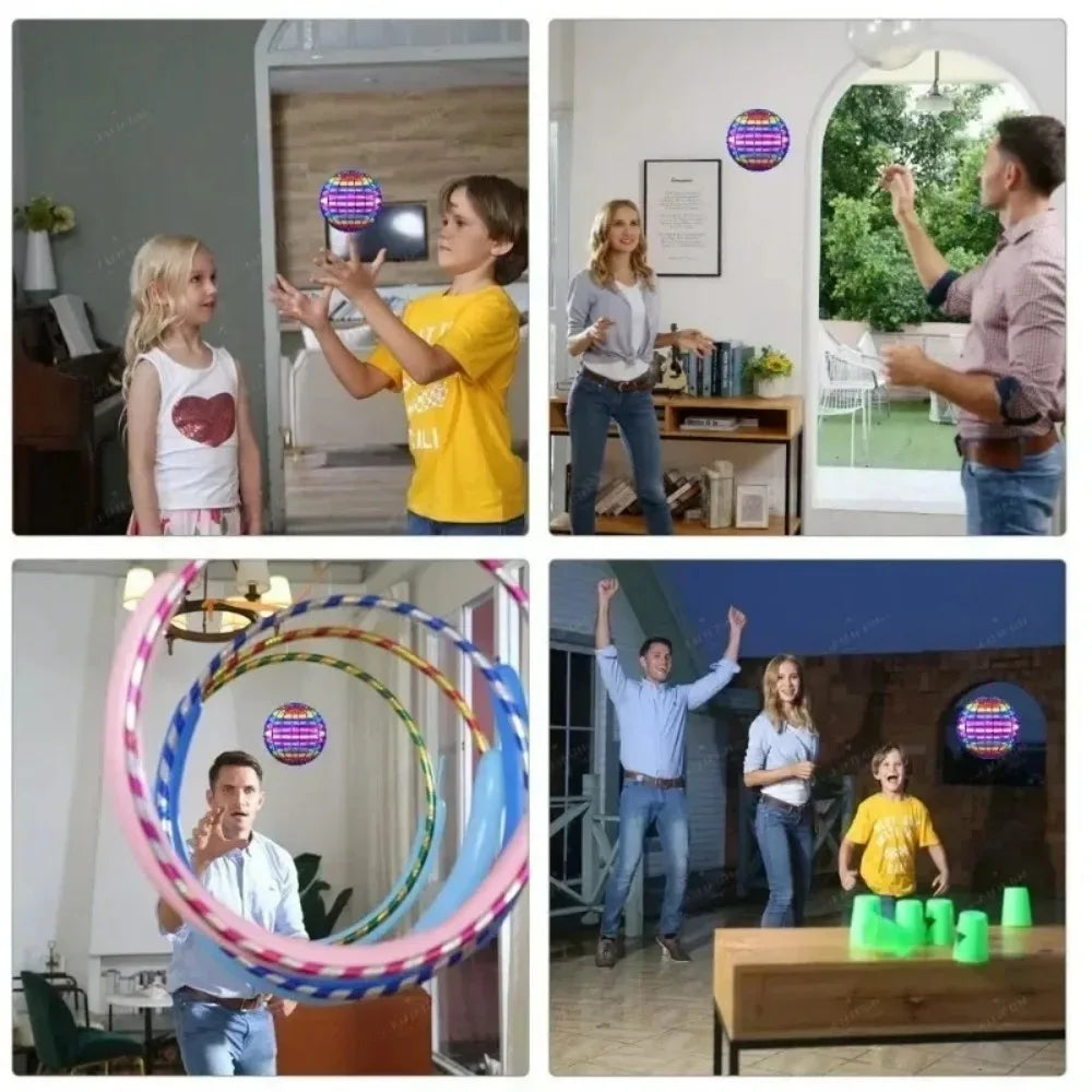 Flying Ball Boomerang Spinner Toys Hand Control Drone 360° Rotating