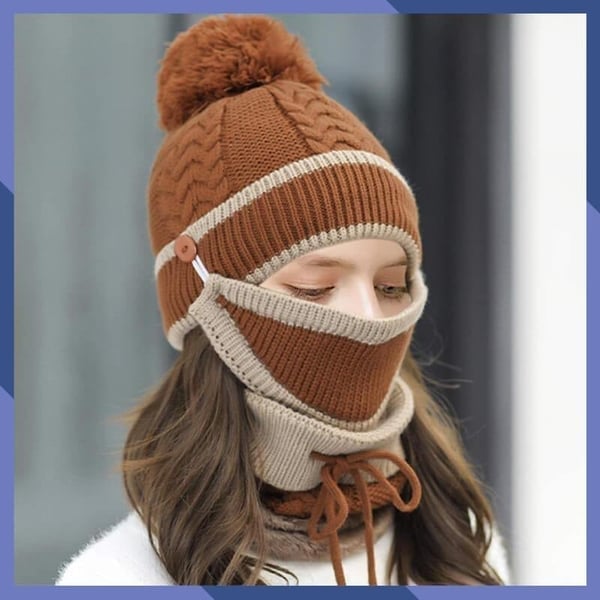 Winter Set-Mask Hat Scarf