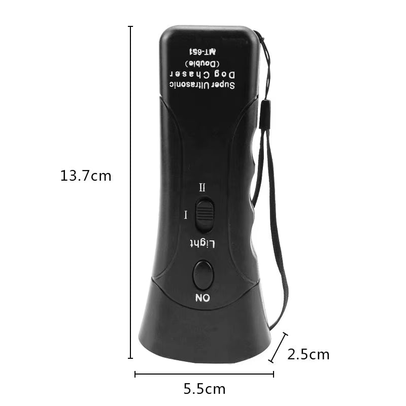 Pet Dog Ultrasonic Chaser Animal Attacks Repeller Flashlight Dog anti Barking Stop Aggressive Repeller Training Tool