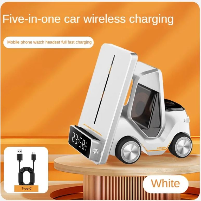 New desktop 3-in-1 wireless fast charging bracket car shape