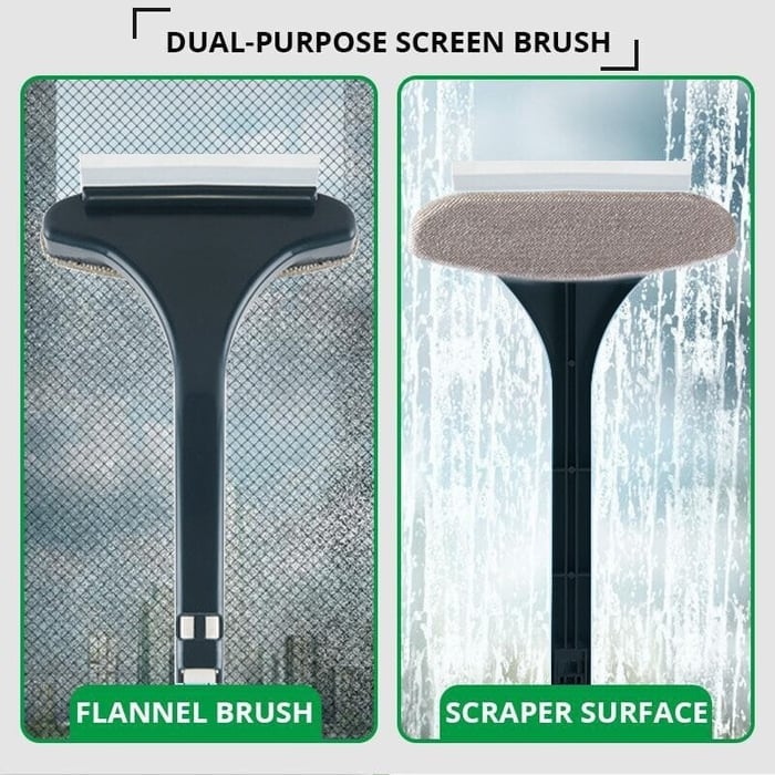2 In 1 Screen Window Cleaning Brush