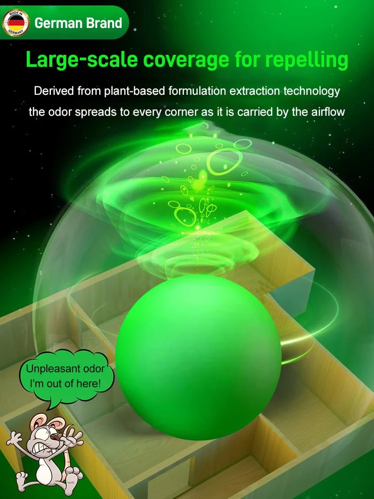 Rodent and insect repellent sphere