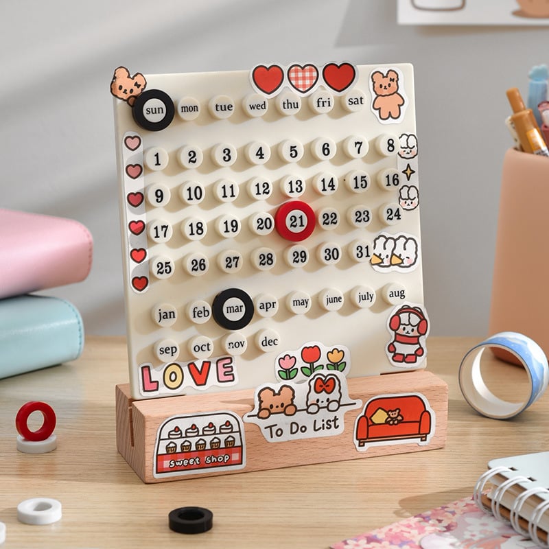 Manual diy loop calendar