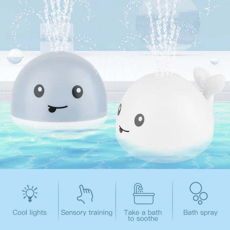 Whale Light Sprinkler Bath Toy