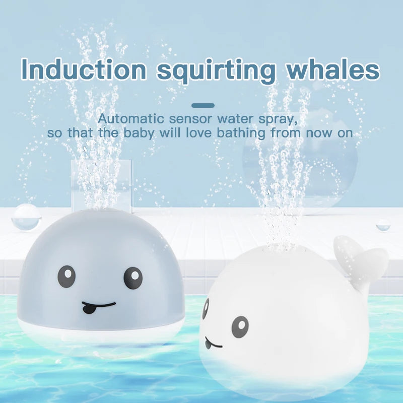 Whale Light Sprinkler Bath Toy