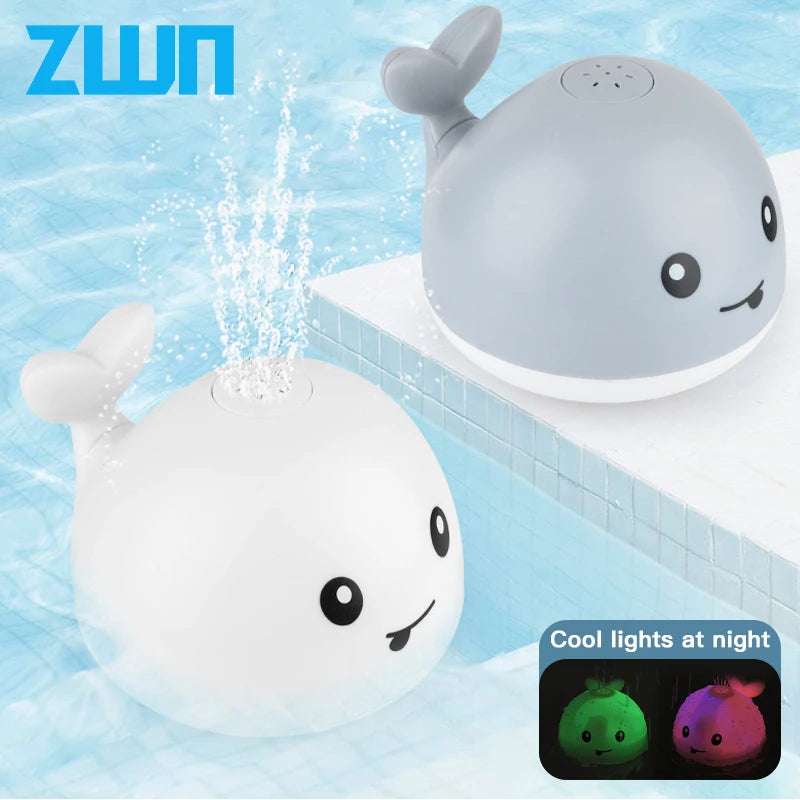 Whale Light Sprinkler Bath Toy