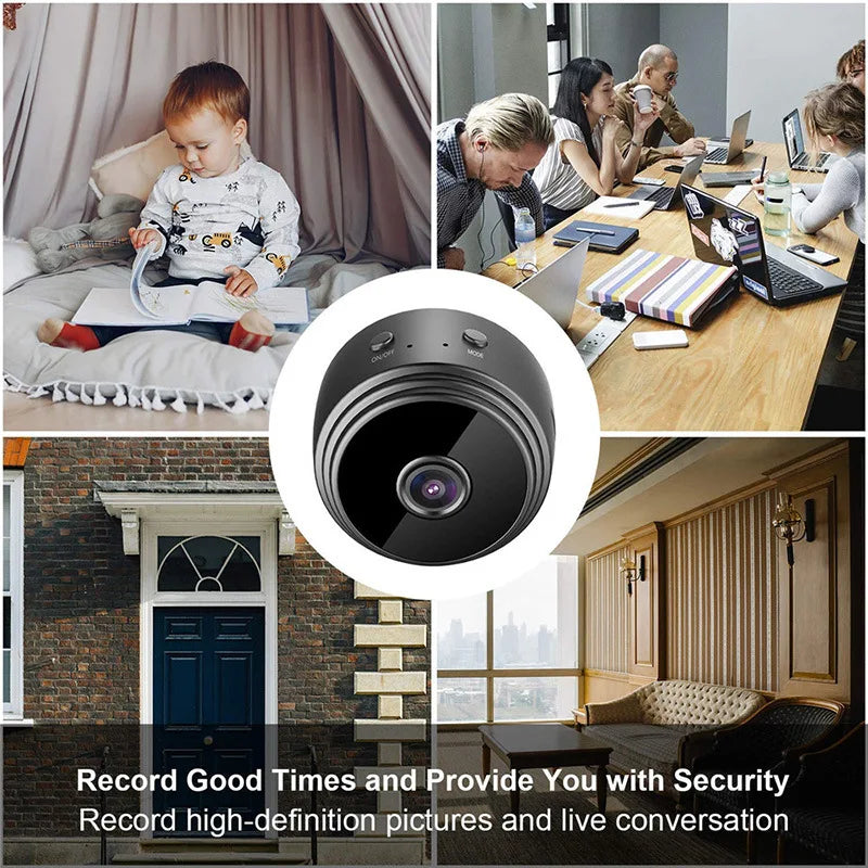 Mini WiFi HD Camera for Home Security with Night Vision