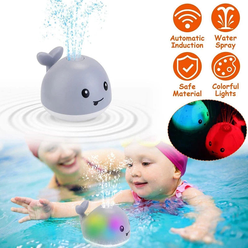 Whale Light Sprinkler Bath Toy