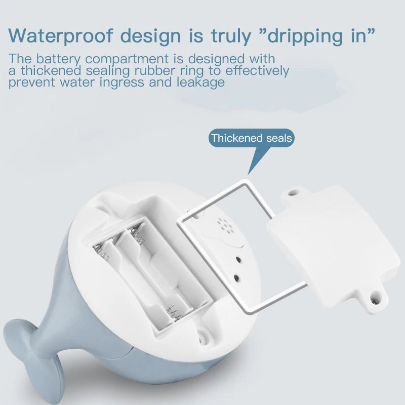 Whale Light Sprinkler Bath Toy