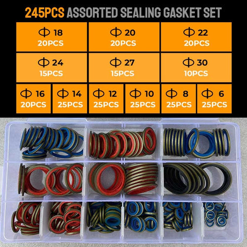 Universal Sealing Gasket Set, 100pcs/245pcs