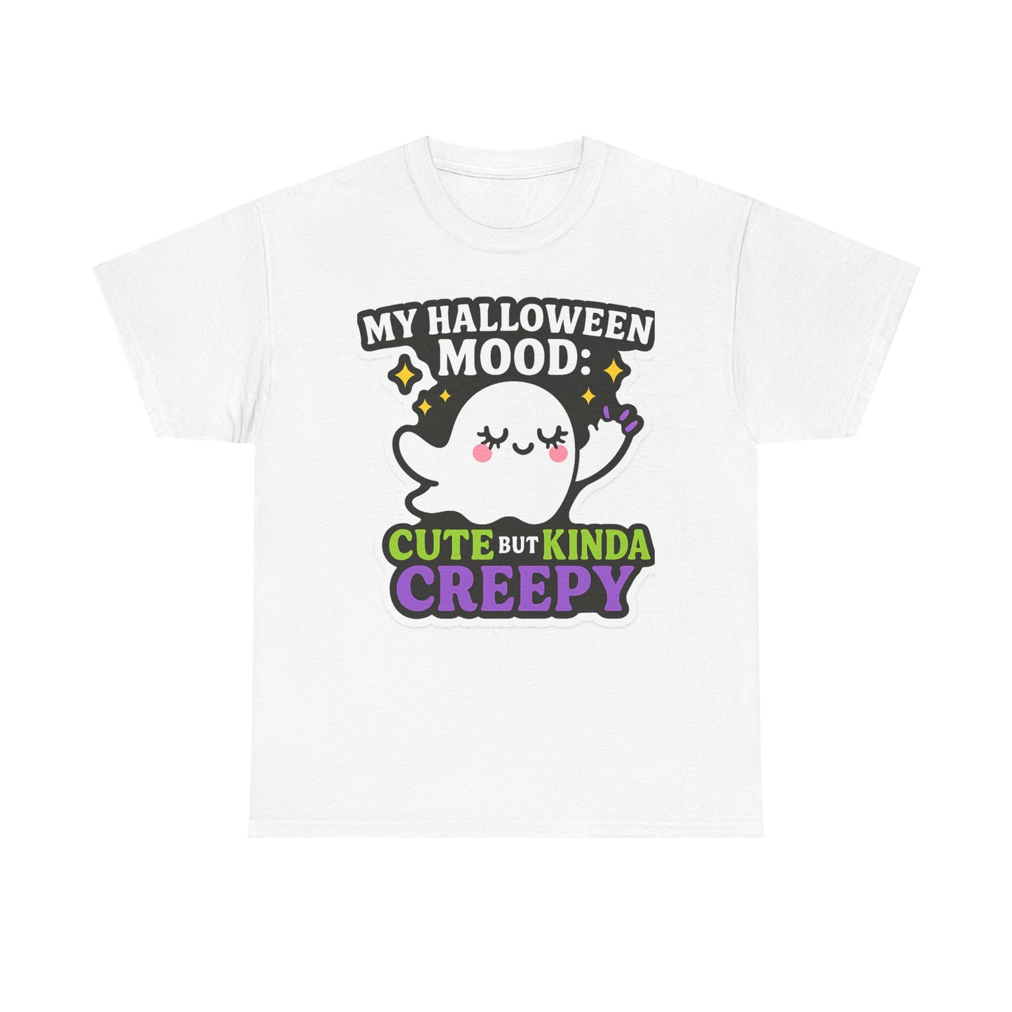 Cute But Kinda Creepy Halloween Tee — “My Halloween Mood” Ghost Shirt