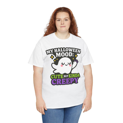 Cute But Kinda Creepy Halloween Tee — “My Halloween Mood” Ghost Shirt