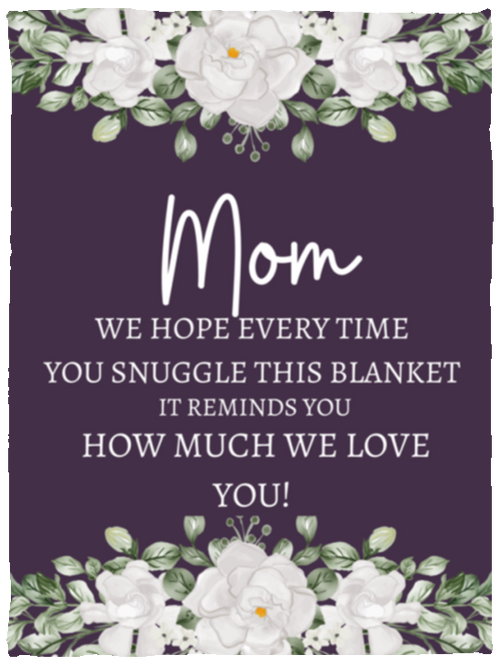 MOM FLOWER BLANKET | MOTHER'S DAY GIFT