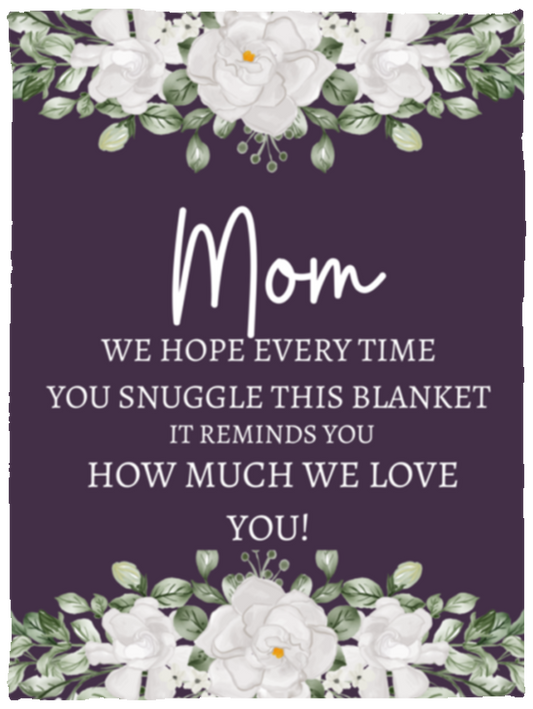 MOM FLOWER BLANKET | MOTHER'S DAY GIFT