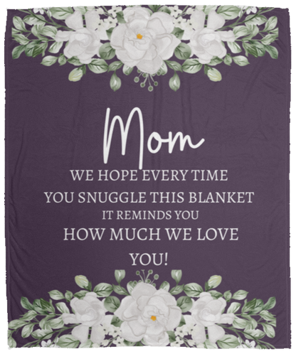 MOM FLOWER BLANKET | MOTHER'S DAY GIFT