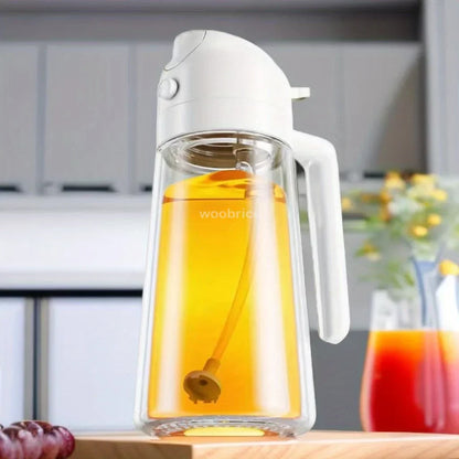 🌿 Smart 2-in-1 Oil Spray Bottle – Perfect for Healthy Cooking, BBQs & Picnics