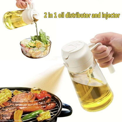 🌿 Smart 2-in-1 Oil Spray Bottle – Perfect for Healthy Cooking, BBQs & Picnics