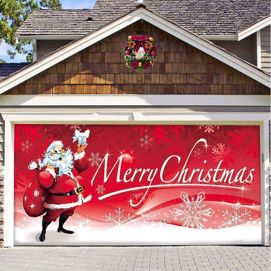 Santa’s Merry Christmas Garage Door Mural Ornament