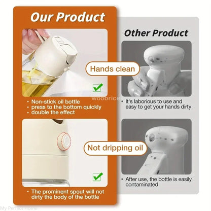🌿 Smart 2-in-1 Oil Spray Bottle – Perfect for Healthy Cooking, BBQs & Picnics