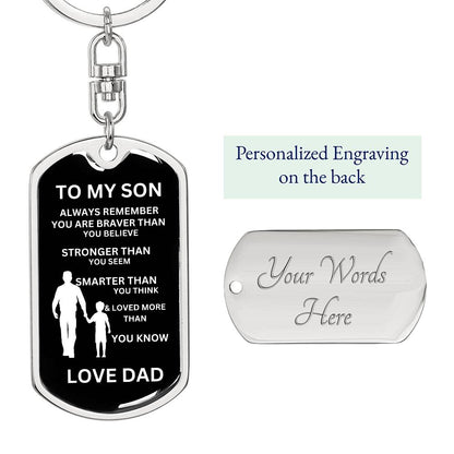 TO MY SON | DOG TAG