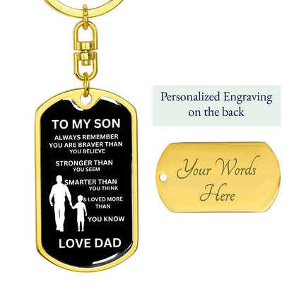 TO MY SON | DOG TAG