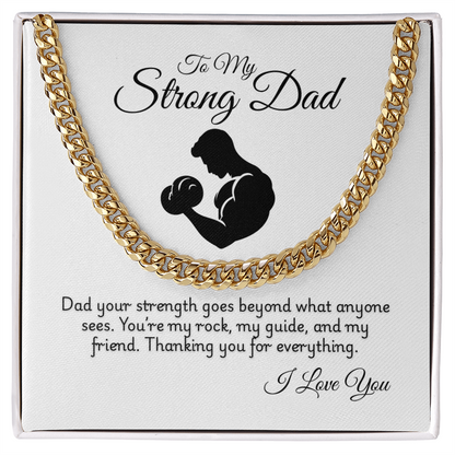 Cuban Link Chain Necklace for Men & Women – Gold/Silver Plated, Durable & Stylish Jewelry Gift