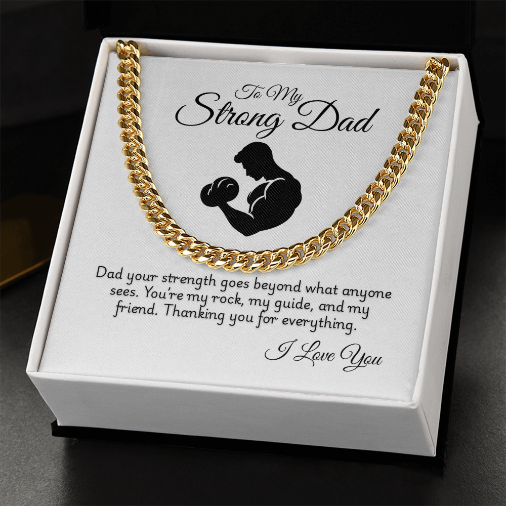 Cuban Link Chain Necklace for Men & Women – Gold/Silver Plated, Durable & Stylish Jewelry Gift