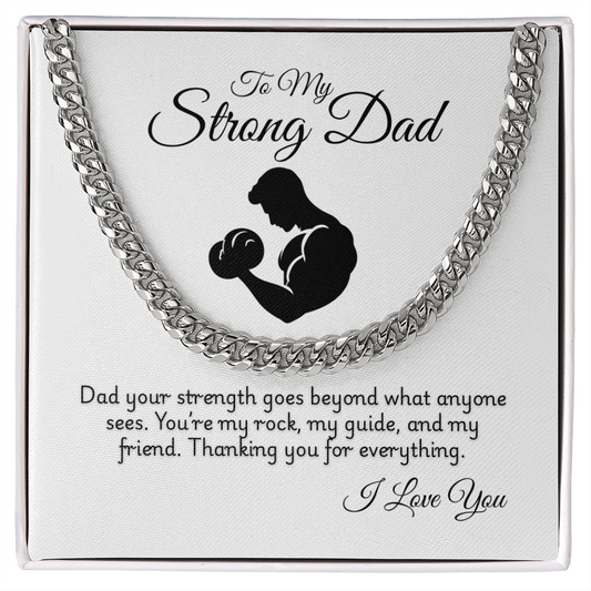 Cuban Link Chain Necklace for Men & Women – Gold/Silver Plated, Durable & Stylish Jewelry Gift