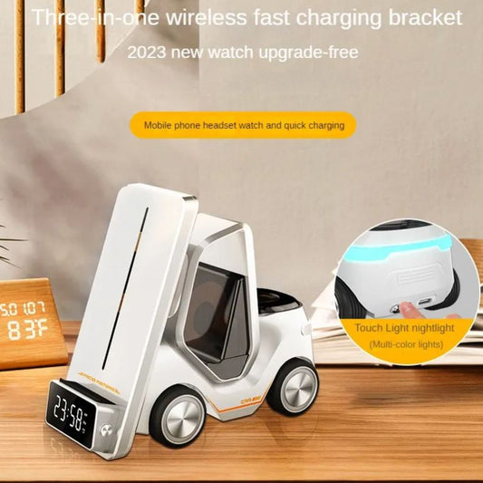 New desktop 3-in-1 wireless fast charging bracket car shape