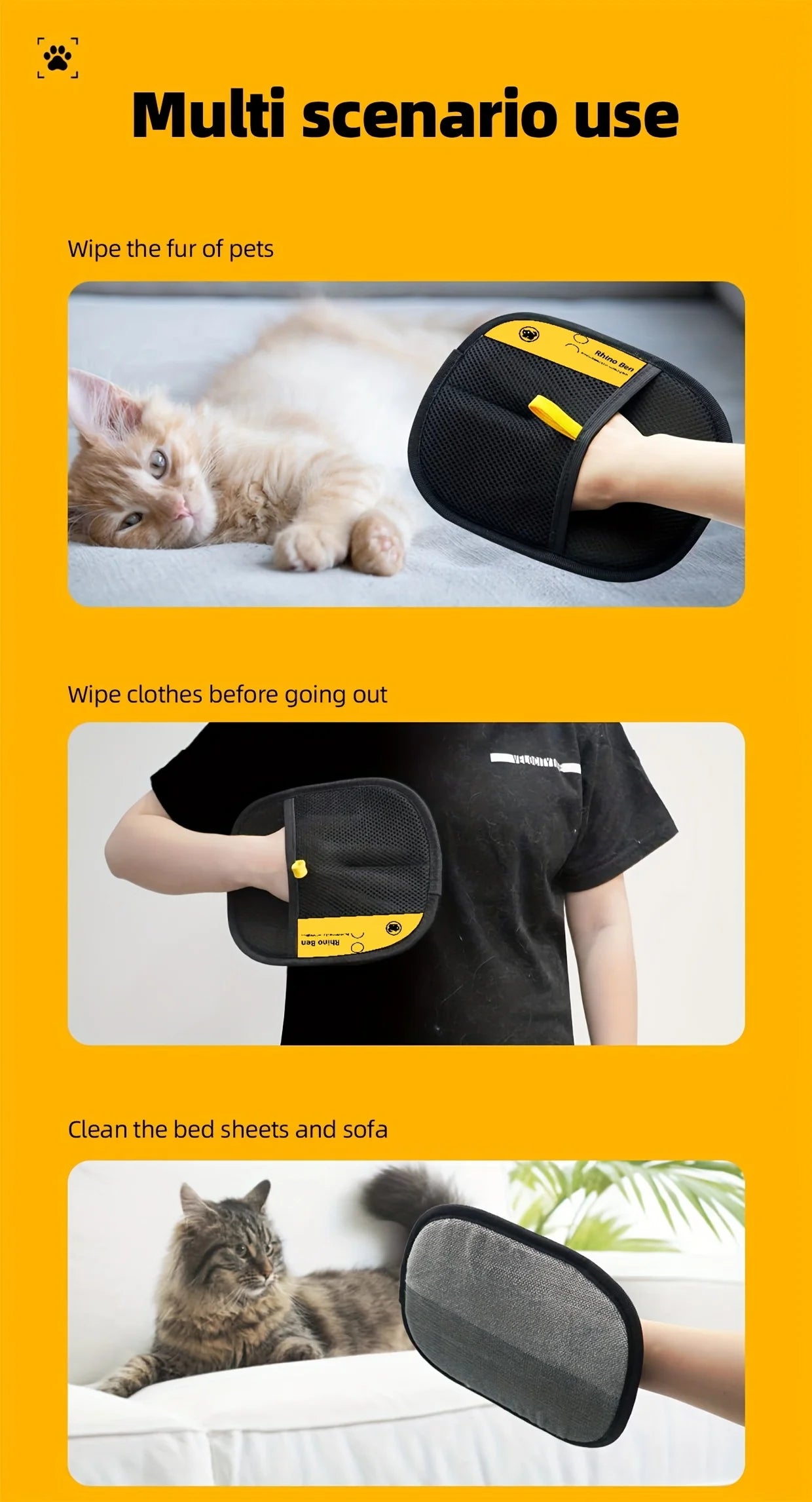 FurEase Pet Hair Remover  Glove