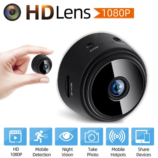 Mini WiFi HD Camera for Home Security with Night Vision