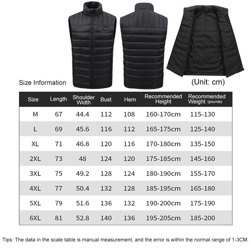 🔥 Rapid Warmth™ Heated Sports Vest – Rechargeable Electric Warming Vest for Outdoor Activities, Hiking & Winter Sports