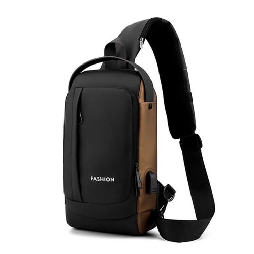 SmartKeep Men's USB Sling Bag