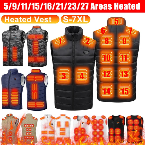 🔥 Rapid Warmth™ Heated Sports Vest – Rechargeable Electric Warming Vest for Outdoor Activities, Hiking & Winter Sports